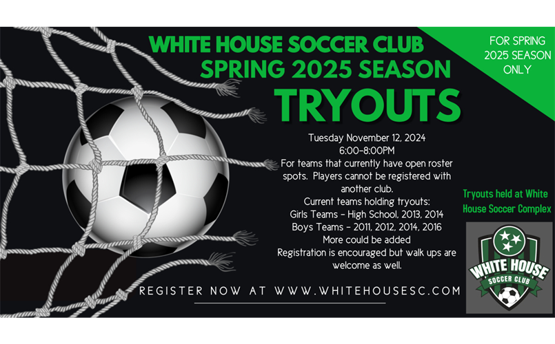 WHSC Mid Season Tryouts